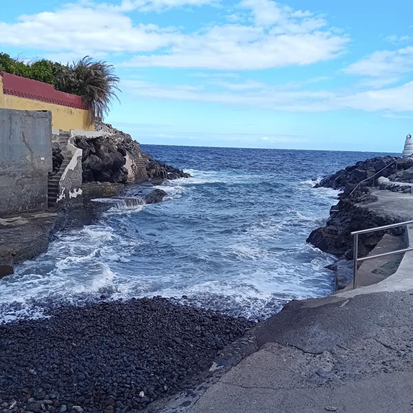 cala apta para el baño